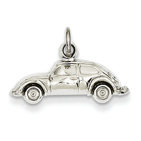 14K White Gold Car Charm