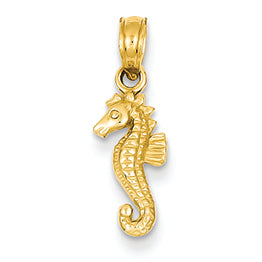 14K Gold Sea Horse Pendant