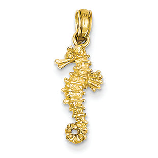 14K Gold Sea Horse Pendant