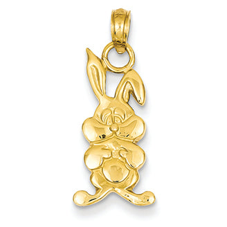 14K Gold Rabbit Pendant