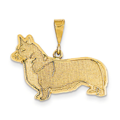 14K Gold Welsh Corgi Pendant