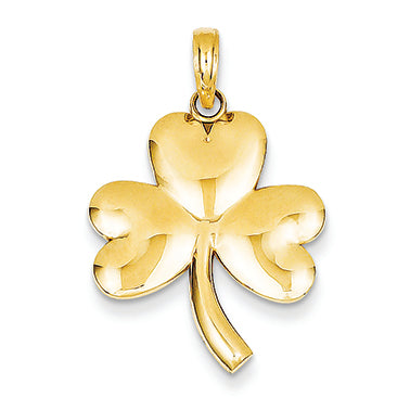 14K Gold Shamrock Charm