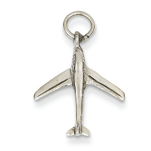 14K White Gold 3-D Jet Charm