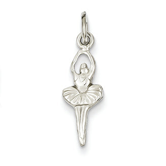 14K White Gold Ballerina Charm
