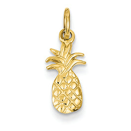 14K Gold Polished Pineapple Charm