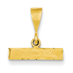 14K Goldy Casted Large Diamond Cut Top Charm