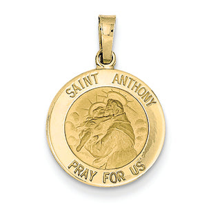 14K Gold Saint Anthony Medal Charm