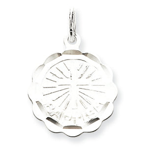 Sterling Silver Baptism Disc Charm