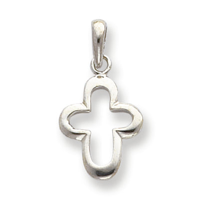 Sterling Silver Outline Cross Pendant