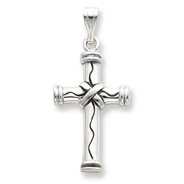 Sterling Silver Antiqued Cross Pendant