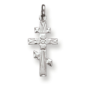 Sterling Silver Eastern Orthodox Cross Charm