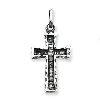 Sterling Silver Antiqued Cross Pendant