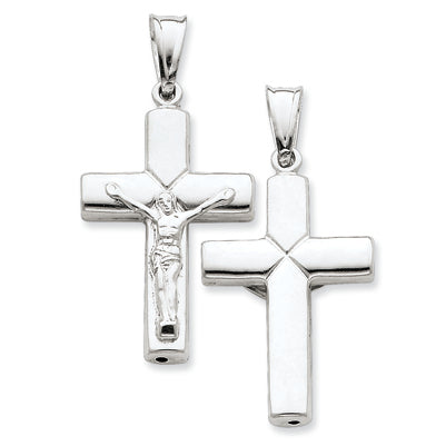 Sterling Silver Hollow Latin Crucifix Pendant