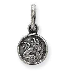 Sterling Silver Antiqued Raphael Angel Charm