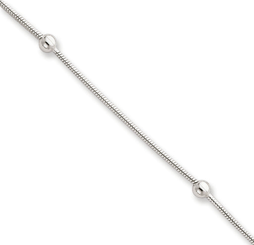 Sterling Silver Polished Anklet