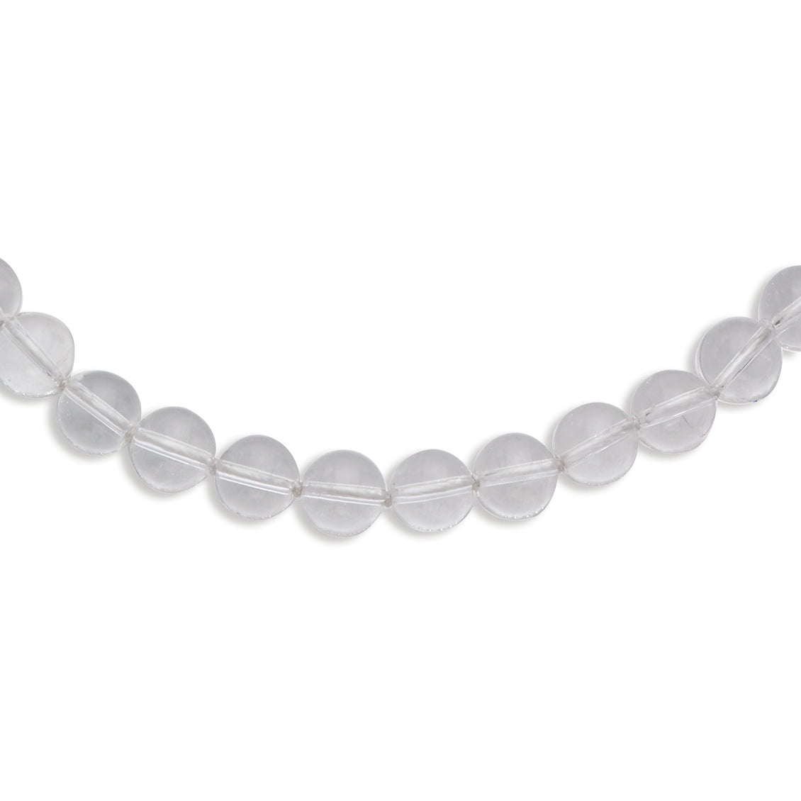 10-10.5mm Smooth Beaded Crystal Necklace
