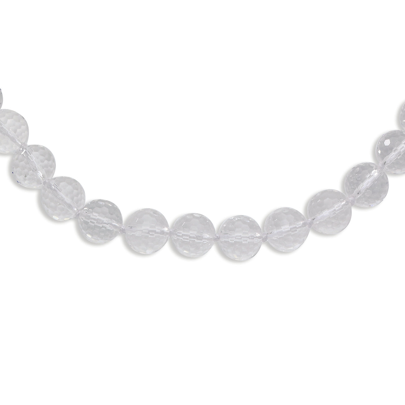 12-12.5mm Faceted Crystal Necklace
