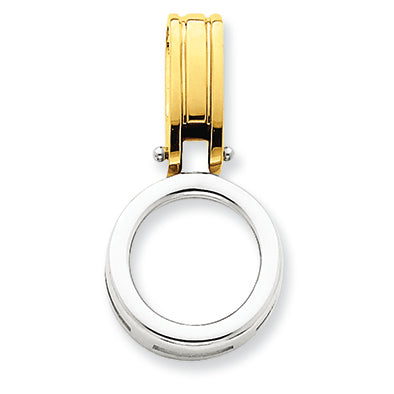 14K Gold Two-tone Fits up to 2.5mm Omega, 6mm Reversible, Omega Slide"