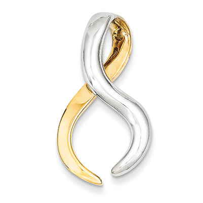 14K Gold Two-Tone Fits up to 4mm Regular & 6mm Fancy/Reversible Fancy Omega Slid