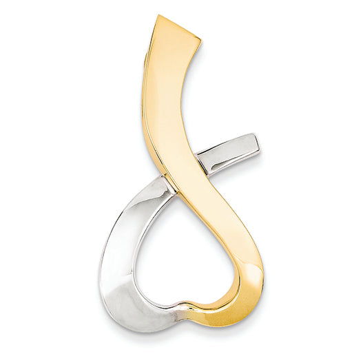 14K Gold Two-Tone Fits up to 8mm on Both Fancy/Regular/Reversible Fancy Omega Sl