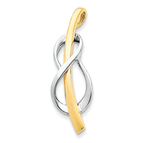 14K Gold Two-Tone Slide