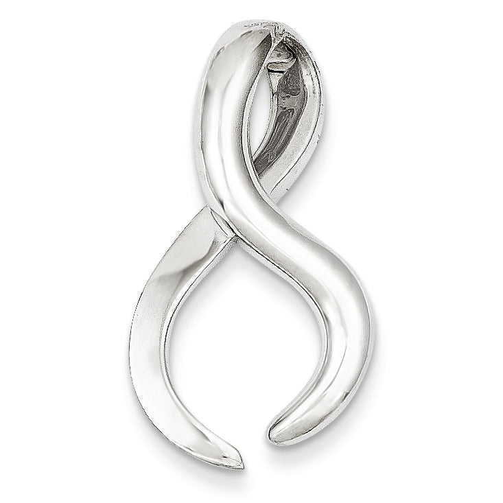 14K White Gold Fits up to 4mm Regular & 6mm Fancy/Reversible Fancy Omega Sl