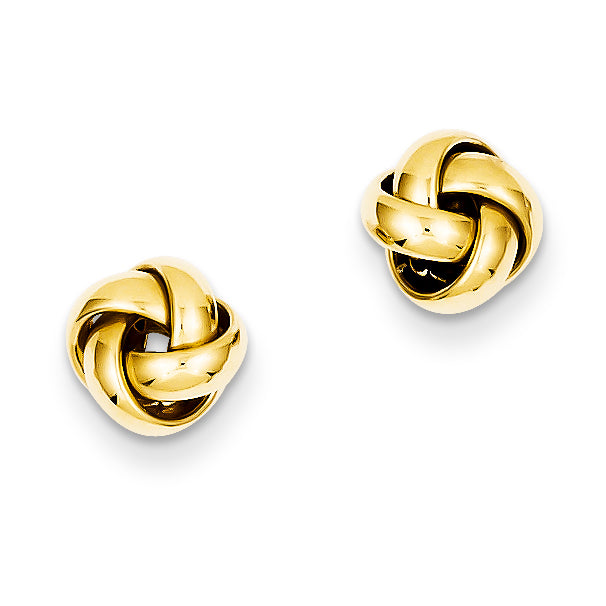 14K Gold Knot Post Earrings