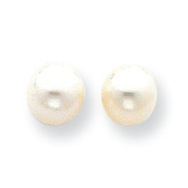 14K Gold 7-7.5mm Cultured Pearl Stud Earrings