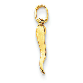 14K Gold Italian Horn Charm