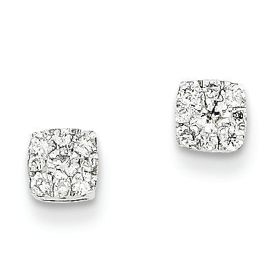0.3 Carat 14K White Gold Diamond Earrings
