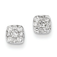 0.3 Carat 14K White Gold Diamond Earrings