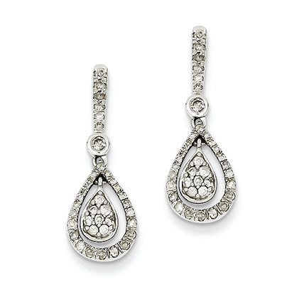 0.5 Carat 14K White Gold Diamond Post Earrings