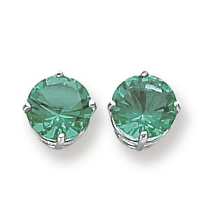 4.2 Carat 14K Gold Mount St. Helens Diamond round stud earring