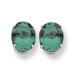 6.3 Carat 14K Gold Mount St. Helens Diamond oval stud earring
