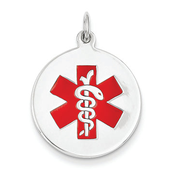 14K Goldw White Gold Medical Jewelry Pendant