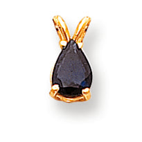 0.9 Carat 14K Gold Sapphire pendant