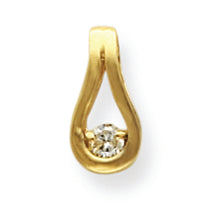 0.1 Carat 14K Gold Diamond Pendant