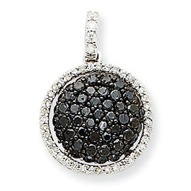 1 Carat 14K White Gold Diamond Round Pendant