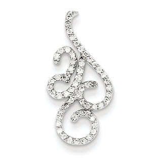 0.3 Carat 14K White Gold Fancy Diamond Pendant