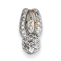 14K Gold Rose Gold Diamond Pendant
