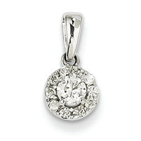 0.3 Carat 14K White Gold Diamond Pendant