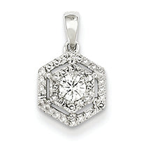 0.3 Carat 14K White Gold Diamond Pendant