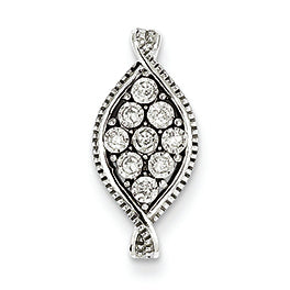 0.1 Carat 14K White Gold Diamond Slide Pendant