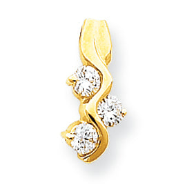 0.5 Carat 14K Gold Diamond chain slide