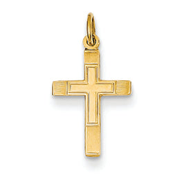 14K Gold Small Cross Charm