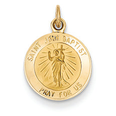 14K Gold Saint John Baptist Medal Charm