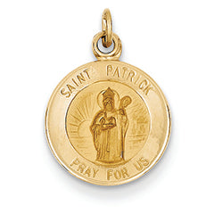 14K Gold Saint Patrick Medal Charm