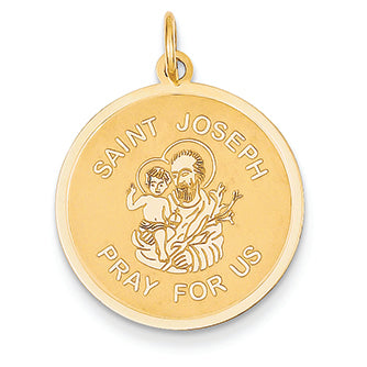 14K Gold Saint Joseph Charm