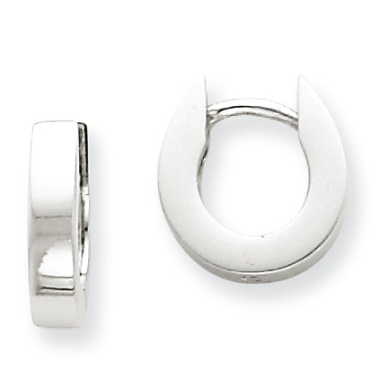 14K White Gold Mini Hoop Earrings