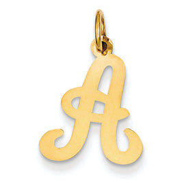 14K Goldy Die Struck Initial Charm